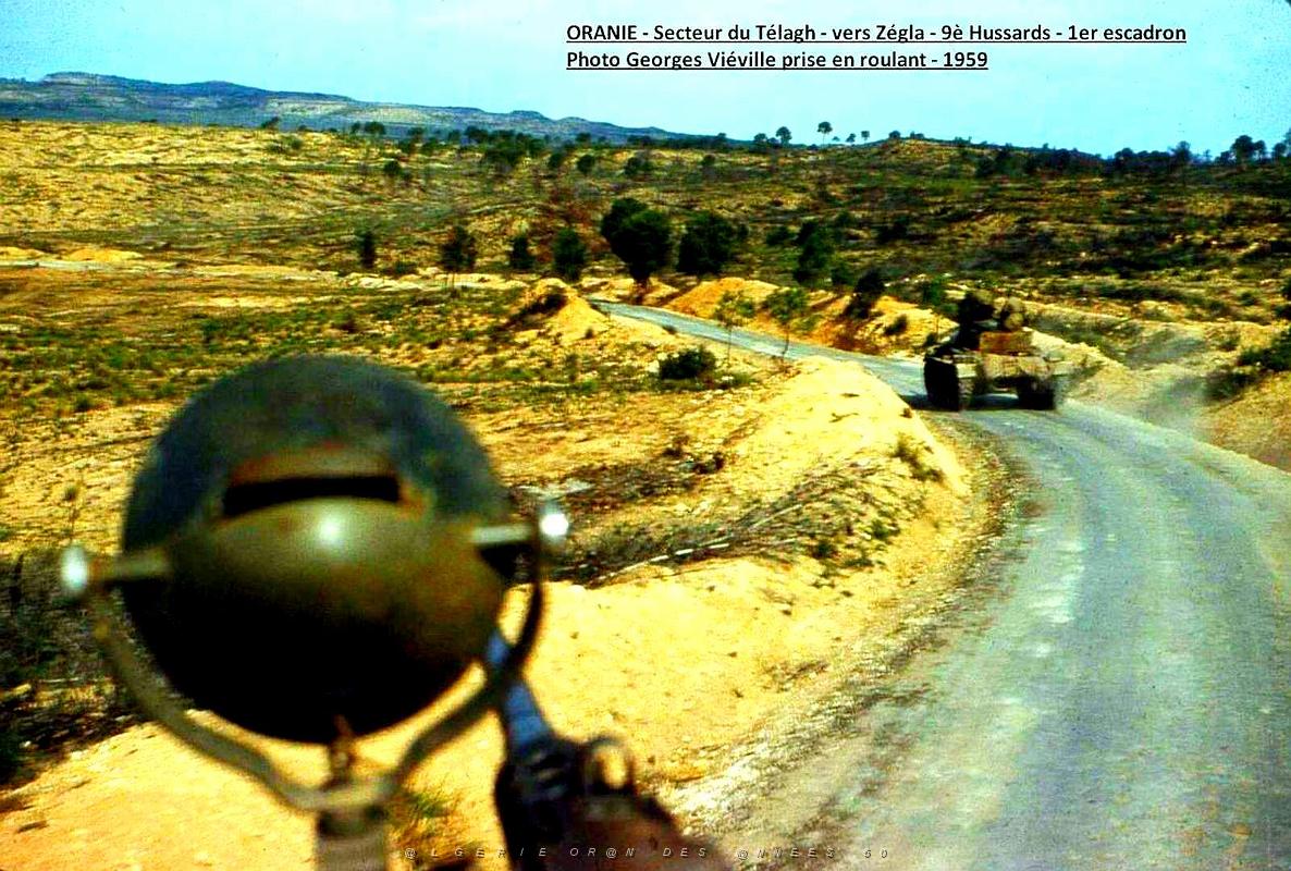 le Telagh - Vers Zegla - 9e Hussards en roulant.jpg